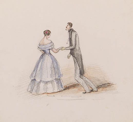 Unknown Artist - 'Admirer', from Album of Tsar's Daughter, 19th century